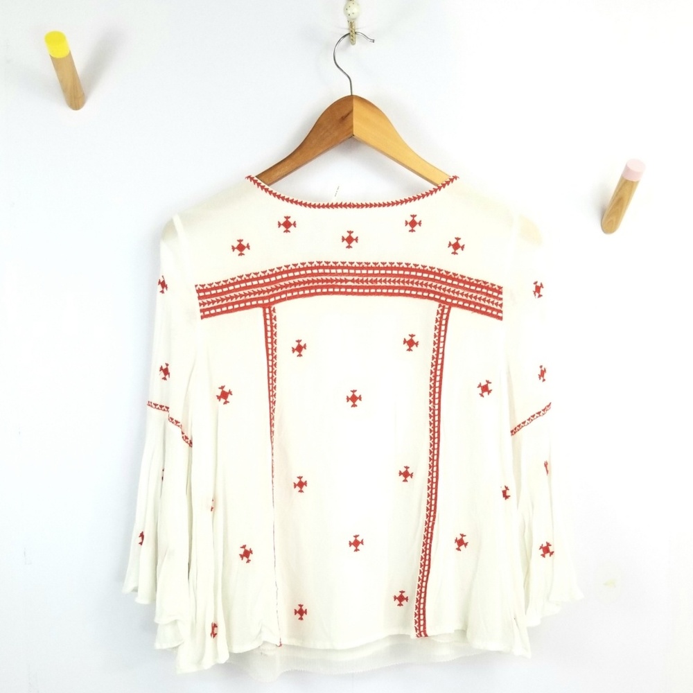 ❌SOLD❌🍁Anthro || Floreat Adena Embroidered Top - Picture 5 of 6